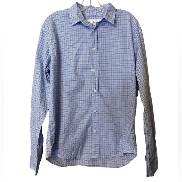 Frank & Eileen Other - Frank & Eileen Paul Blue White Plaid Cotton Long Sleeve Button Down Shirt S NWT